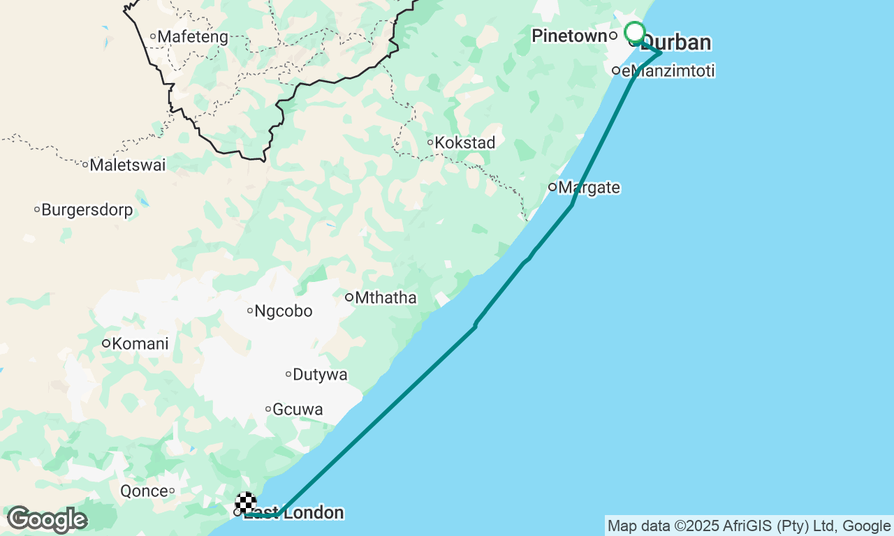 Durban to East London