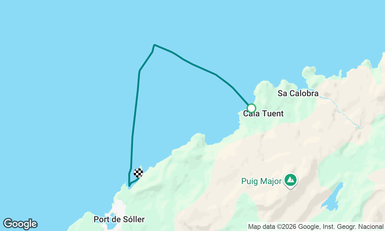 Cala Tuent to S’Illet