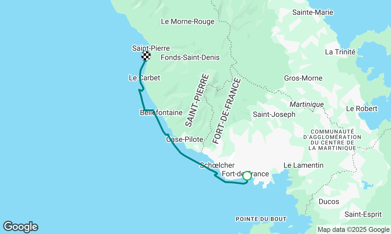 Fort de France à St Pierre