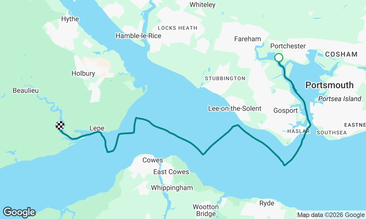 First proper sail of the season to Gins Farm. 