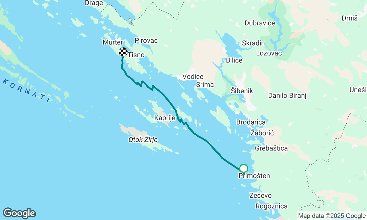 Primosten to Kosirina Bay