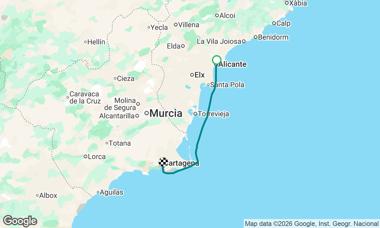 Voyage map