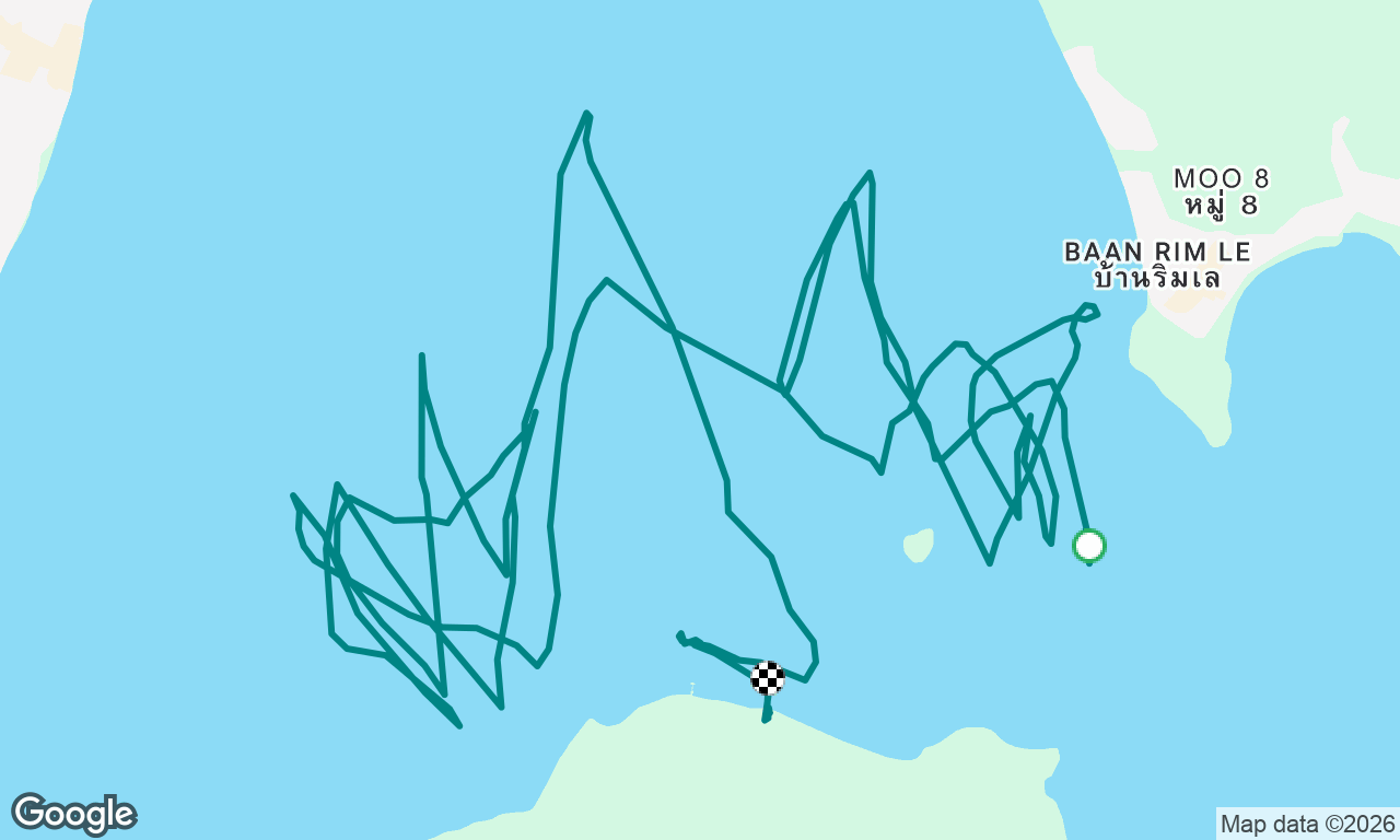 Trimaran Sail in rough sea