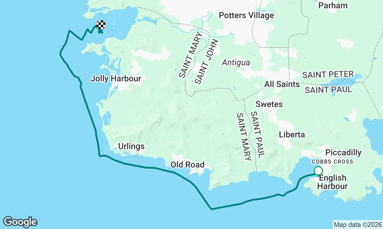 Falmouth to Five Islands mooring ball