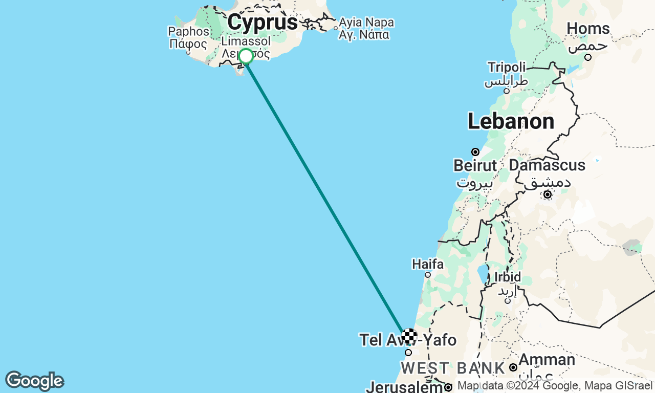 Limassol to Herzliya