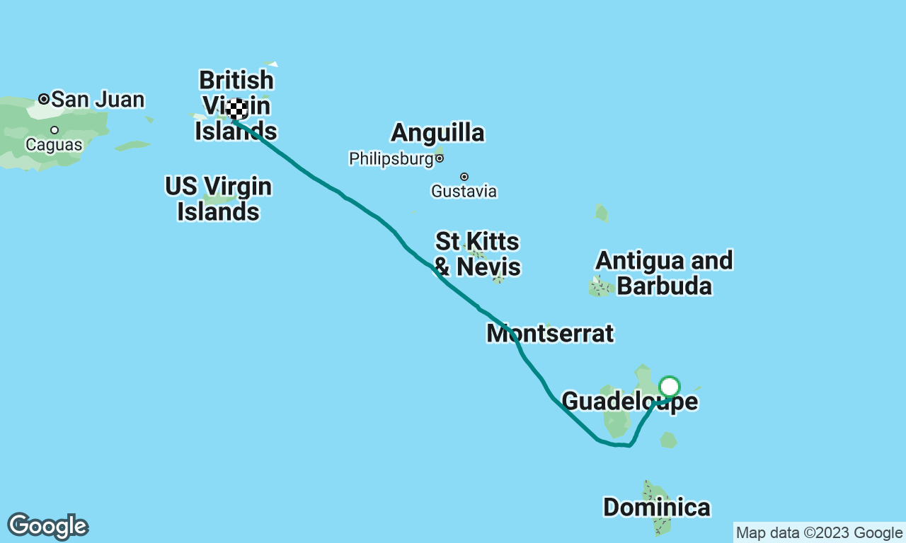 Guadeloupe to BVI