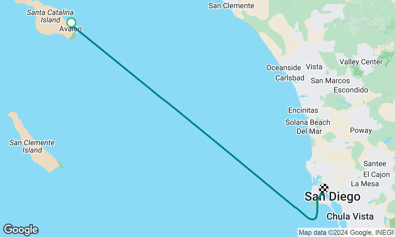 Avalonr to San Diego