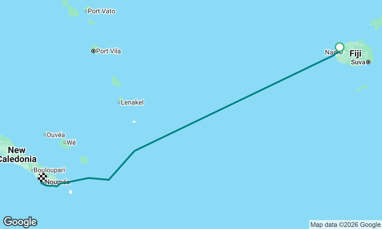 Port Denarau to Port Moselle