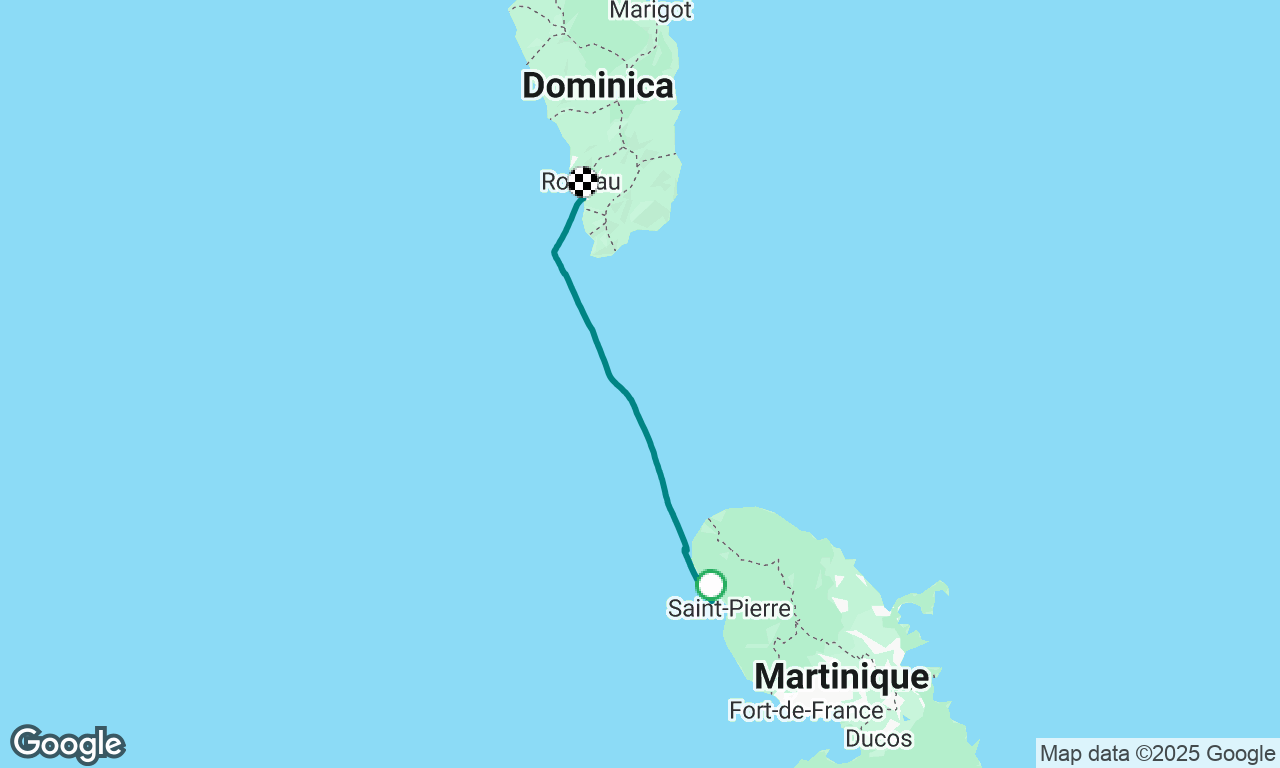 Saint Lucia to Sint Martin
Day 2 Martinique to Roseau Dominica