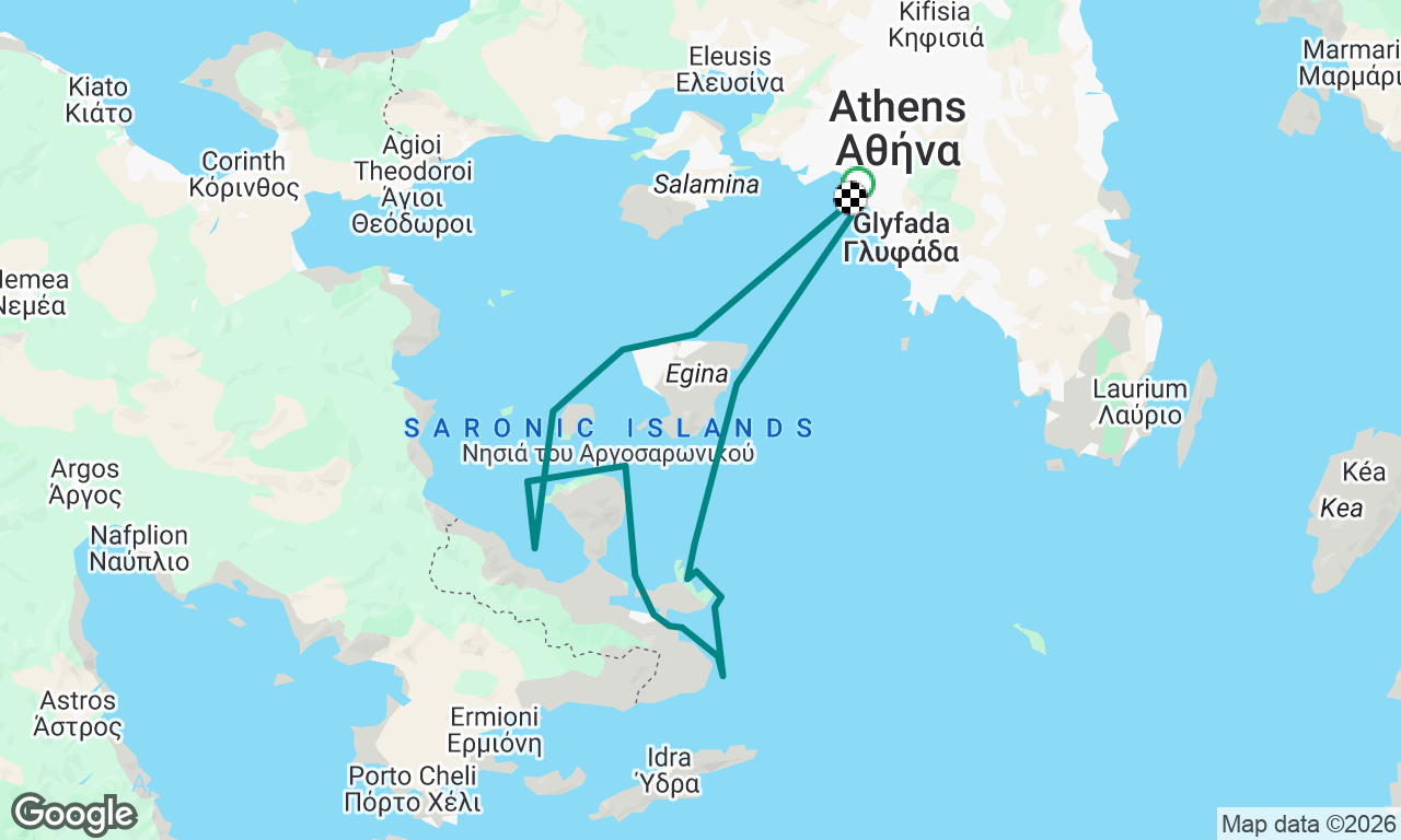 Greece with paying guests. 