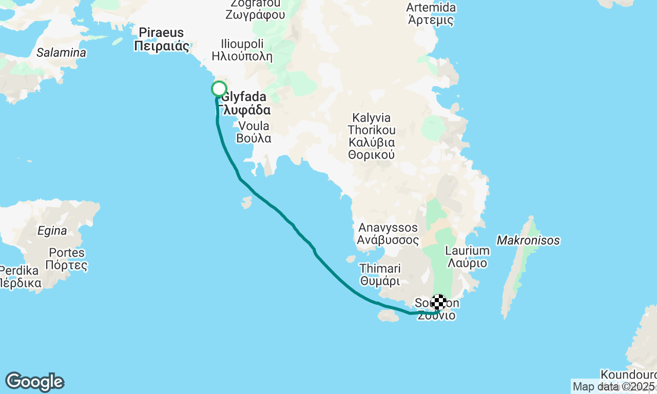 Athens to Temple of Posieden