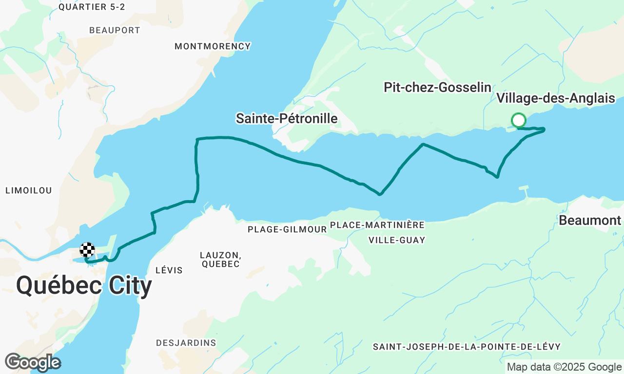 Retour des pylônes Île d’Orleans avec Jean-François Camille et Laura