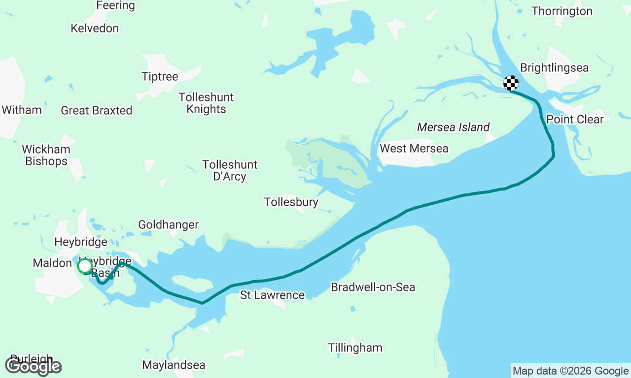 Maldon to Pyefleet 