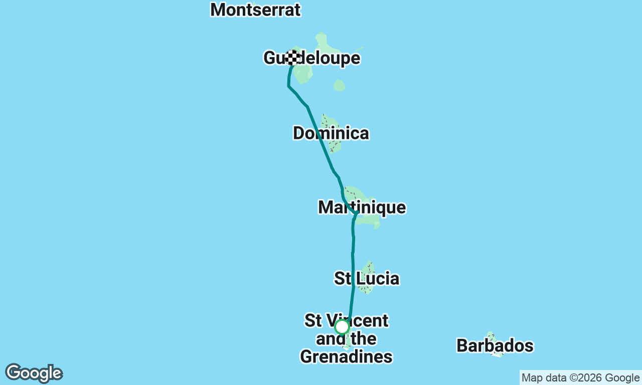 St vincent, Martinique, guadeloupe