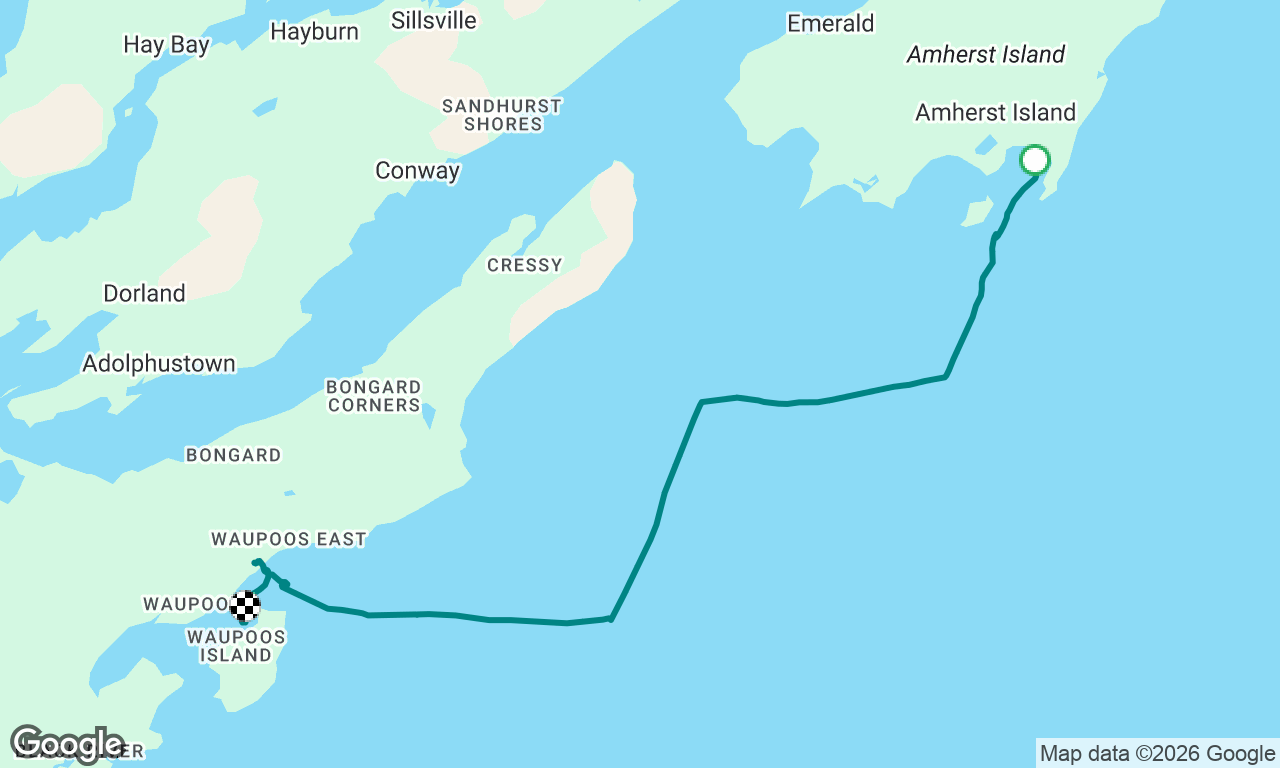 Long Point Bay to Walposs Island