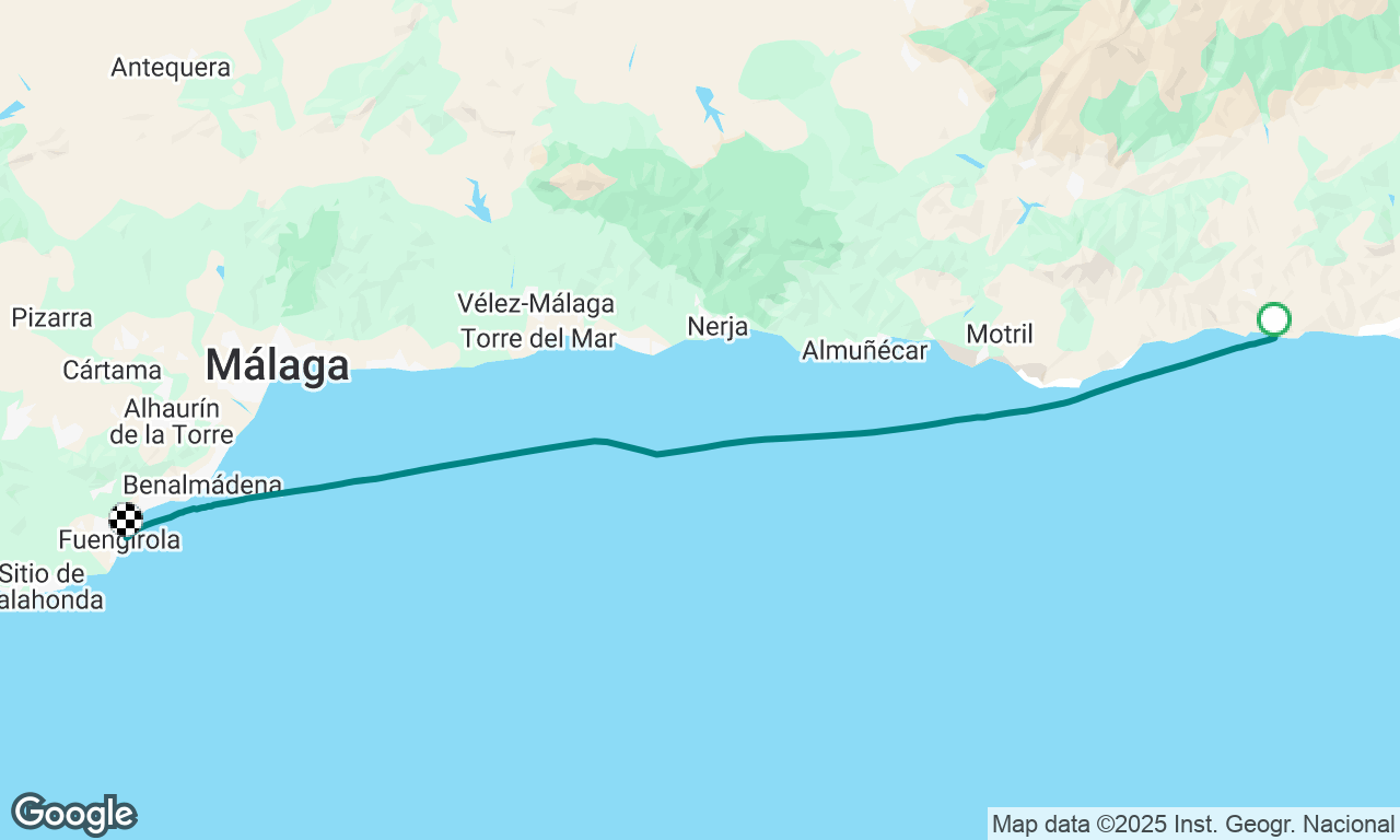 La Rabita to 
Fuengirola, Spain