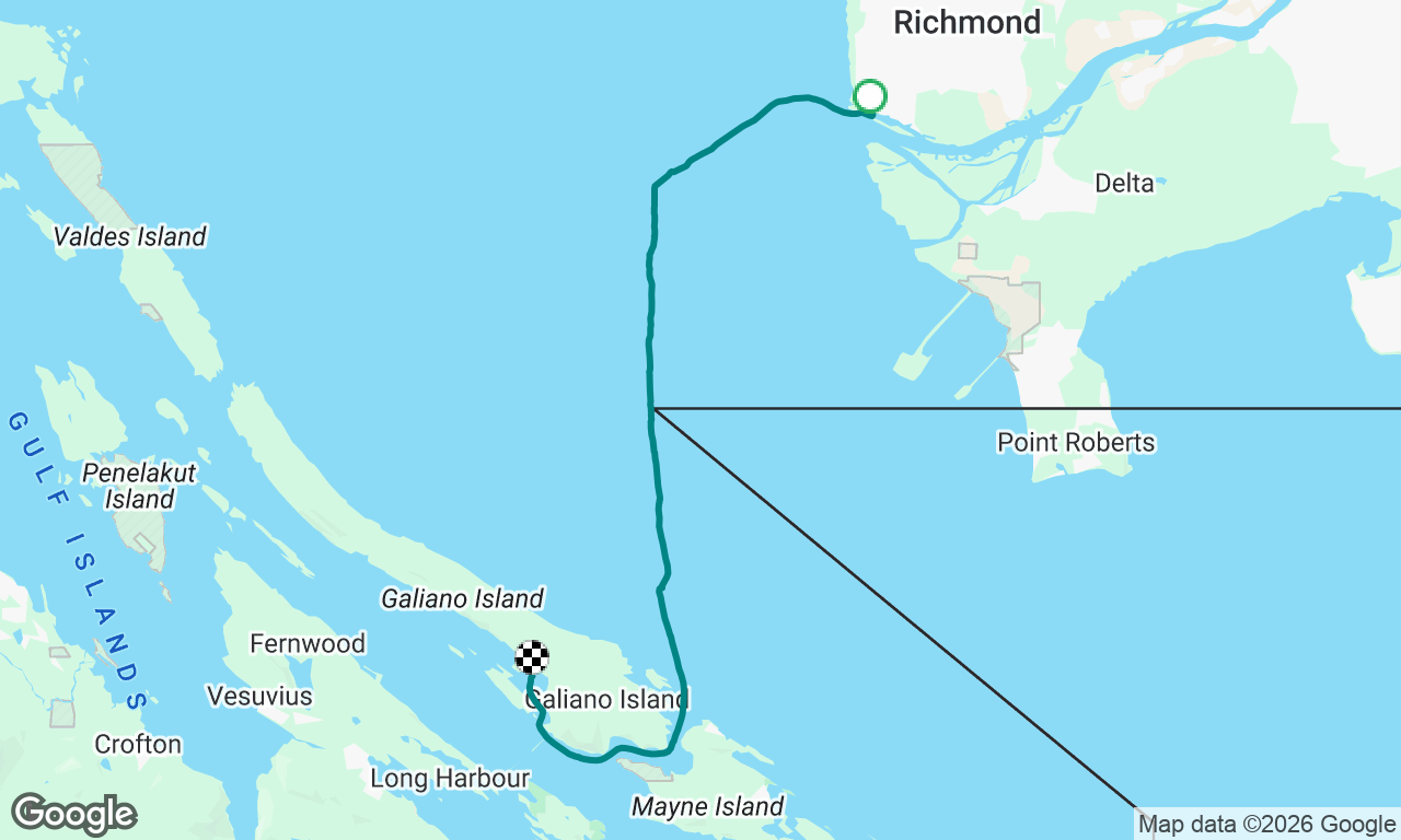 Sailing to Gulf Islands