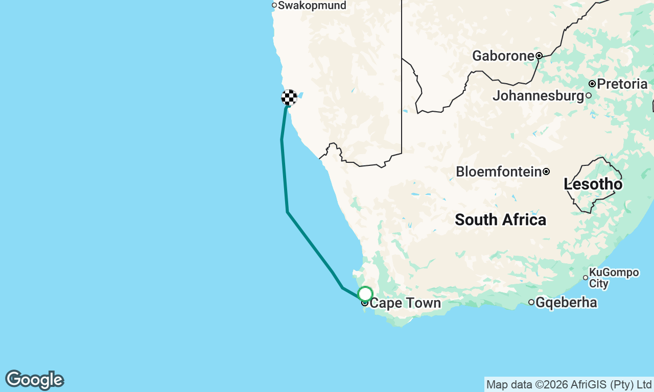 Cape Town to Luderitz (Nam)