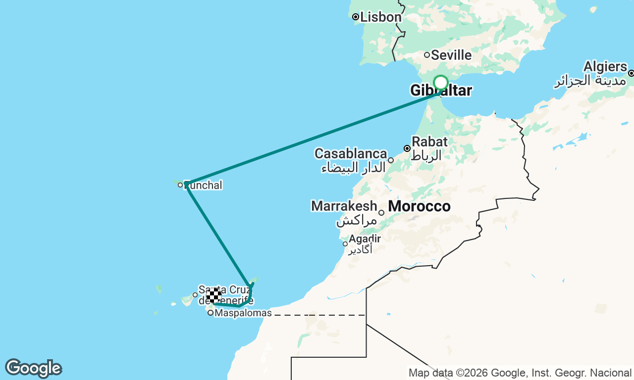 Voyage map