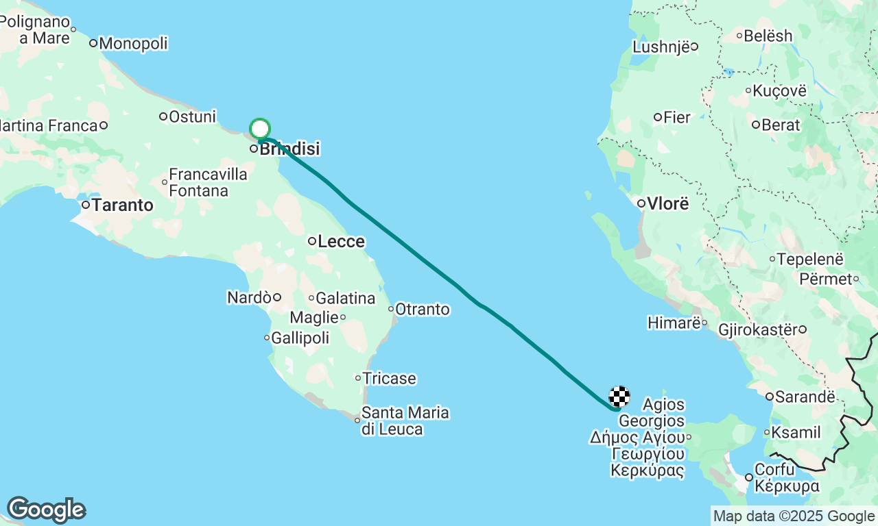 Brindisi to Greece
