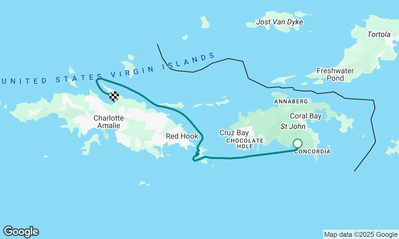 Lamsure Bay to Magens Bay