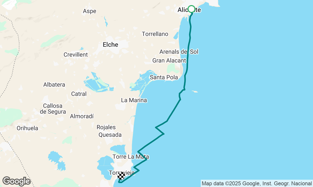 Alicante to Torreviejio 