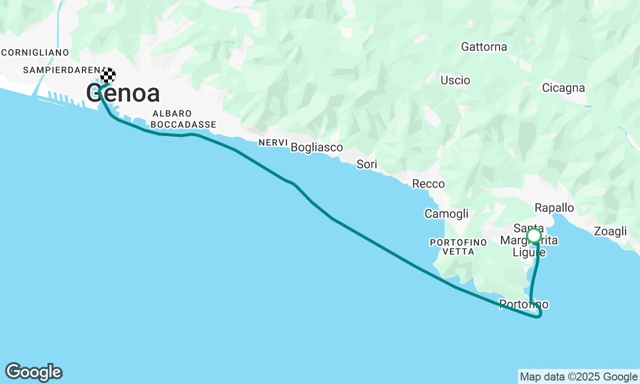 Portofina to Genova