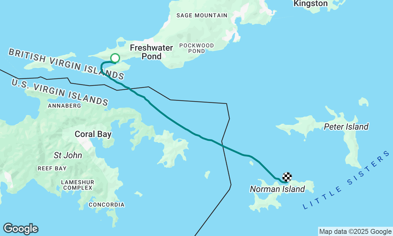 Sopers Hole, Tortola to Benures Bay, Norman Island 