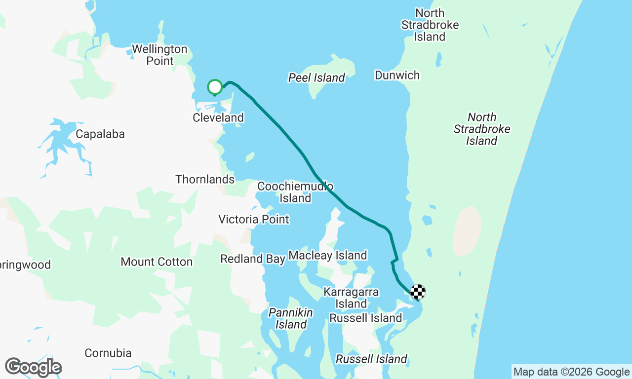 15/09/2026 Raby Bay - Canaipa 4.20h sail (5 min engine)