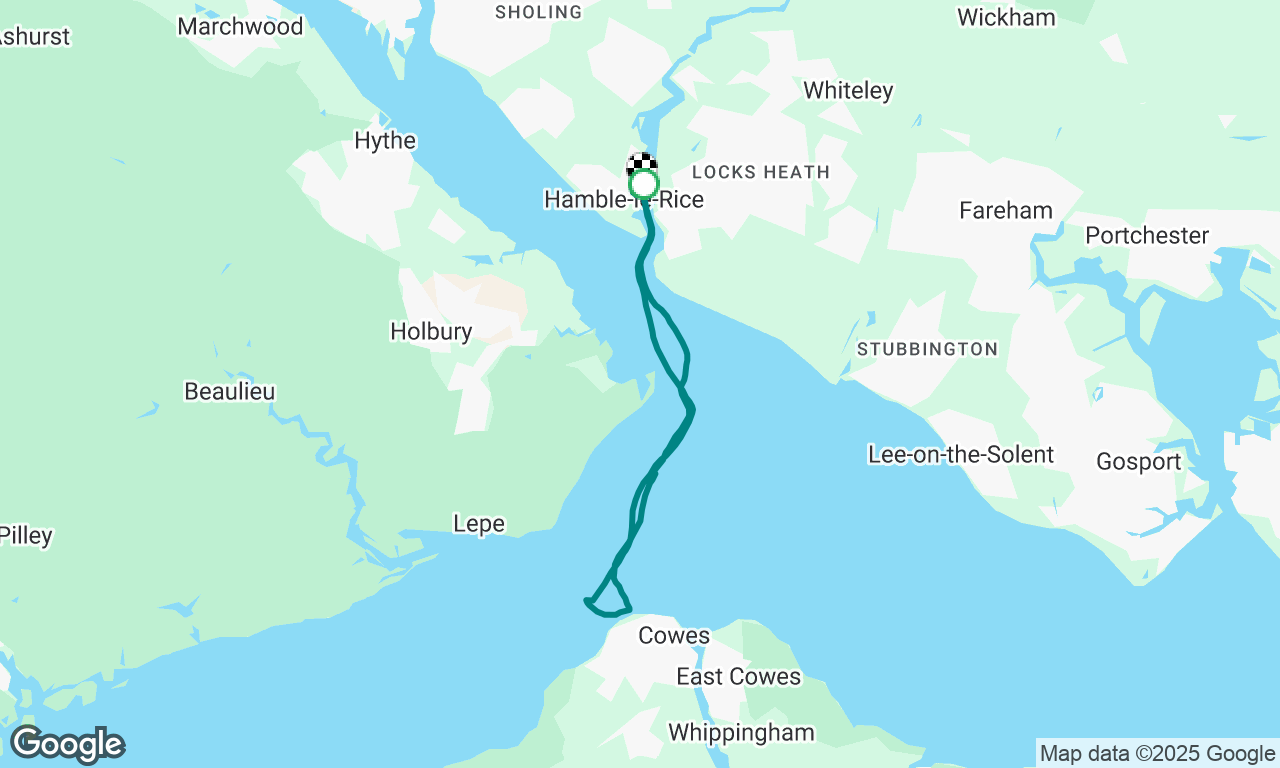 Solent sail to Cowes