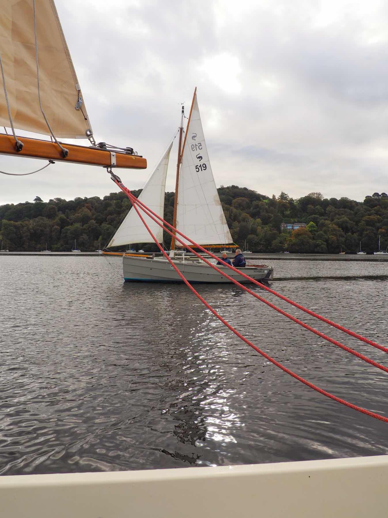 Dart Gaffers End of Season sail. To the Pub._788801A2-6263-4AEE-9795-640D9A389FA3