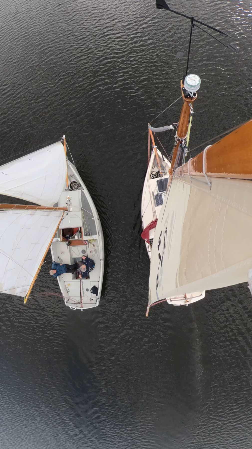 Dart Gaffers End of Season sail. To the Pub._39EEED10-A665-4882-8349-D2AD9572B8A2