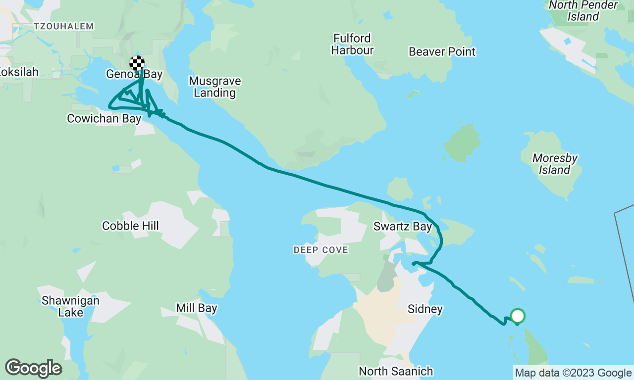 Sidney Spit to Genoa Bay