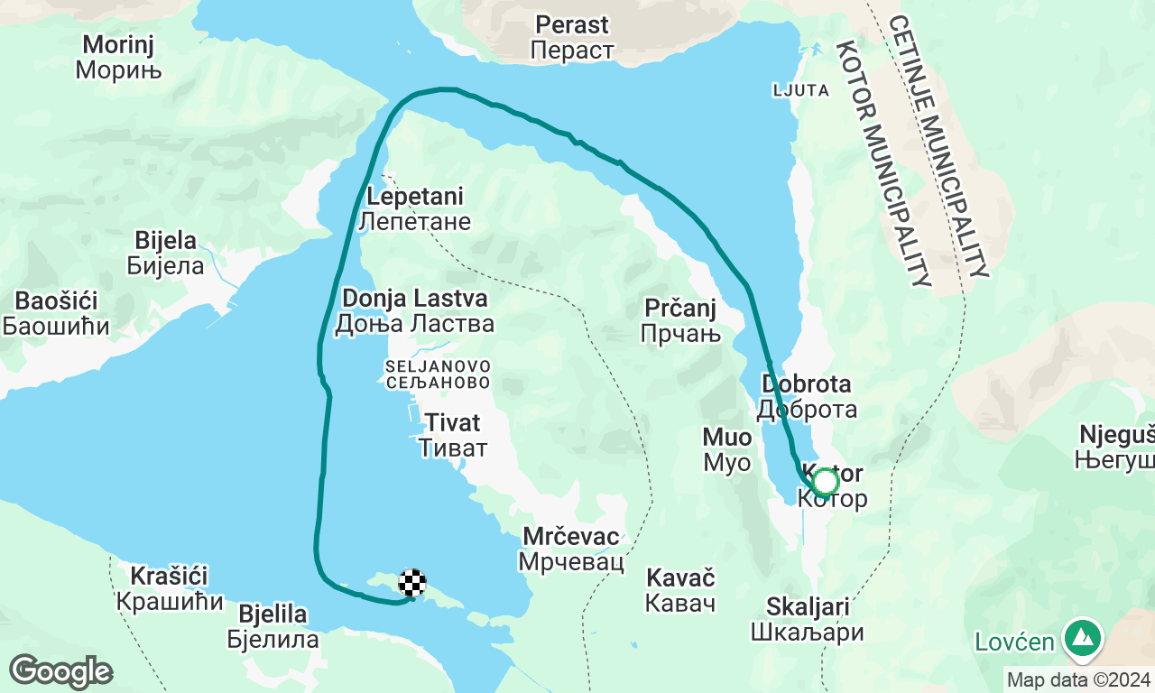 Kotor to Island Anchorage 