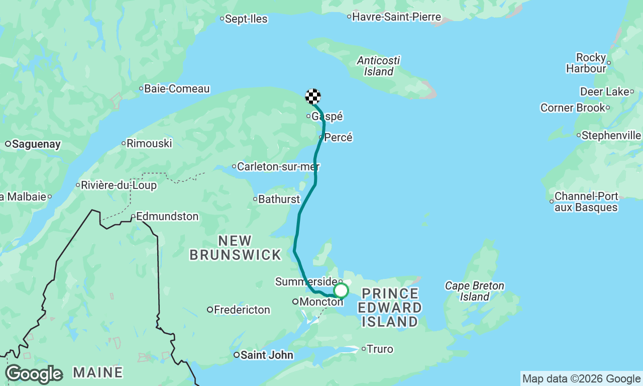 Cape Tormentine, NB-> Rivière-au-Renard, QC