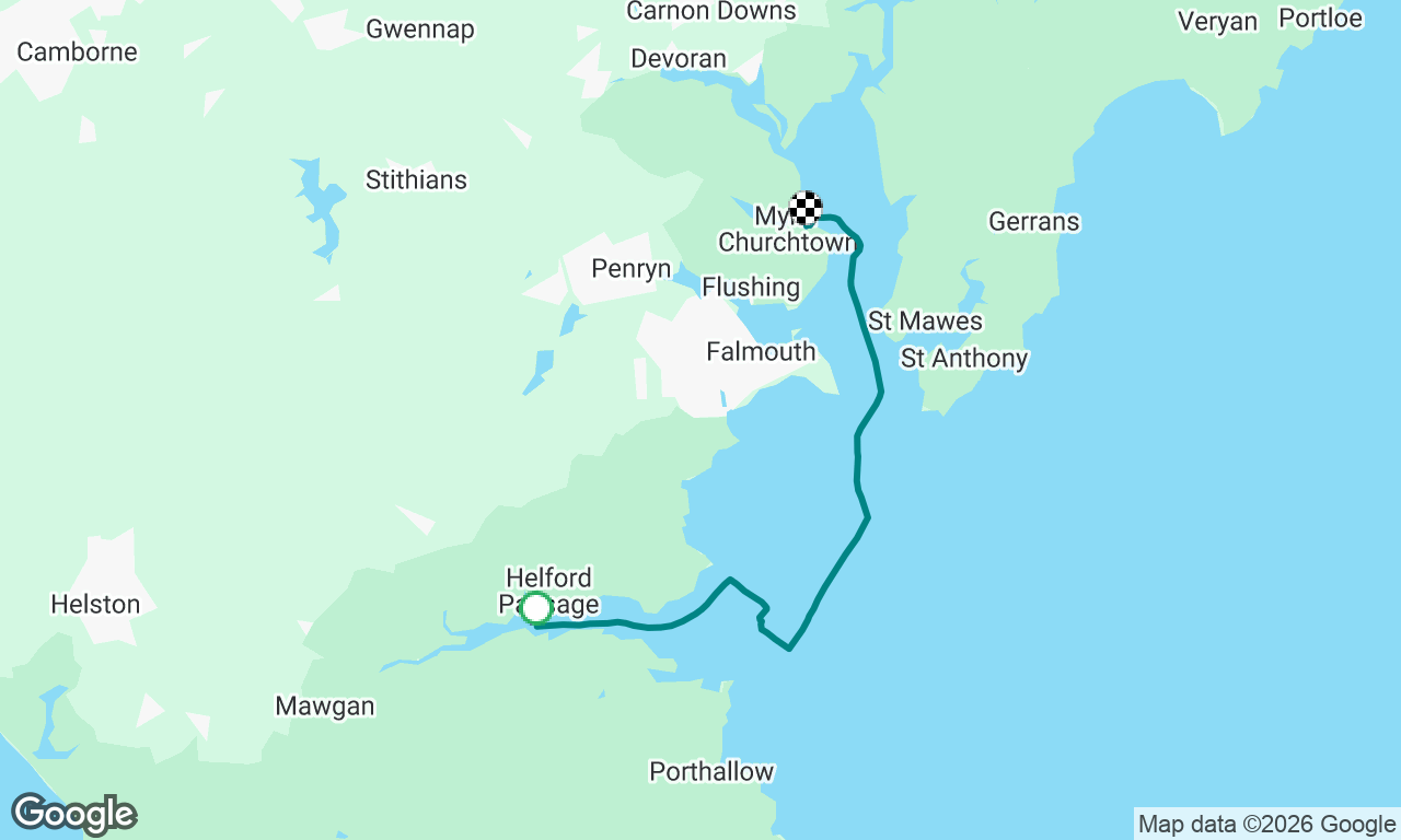 Helford to Mylor plus cruising chute inspection