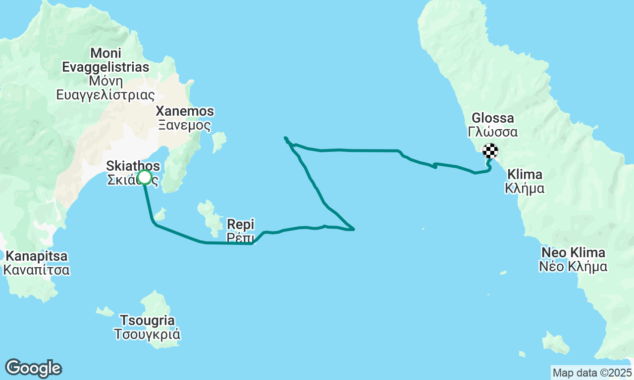 Skiathos to Loutraki (Skopelos)