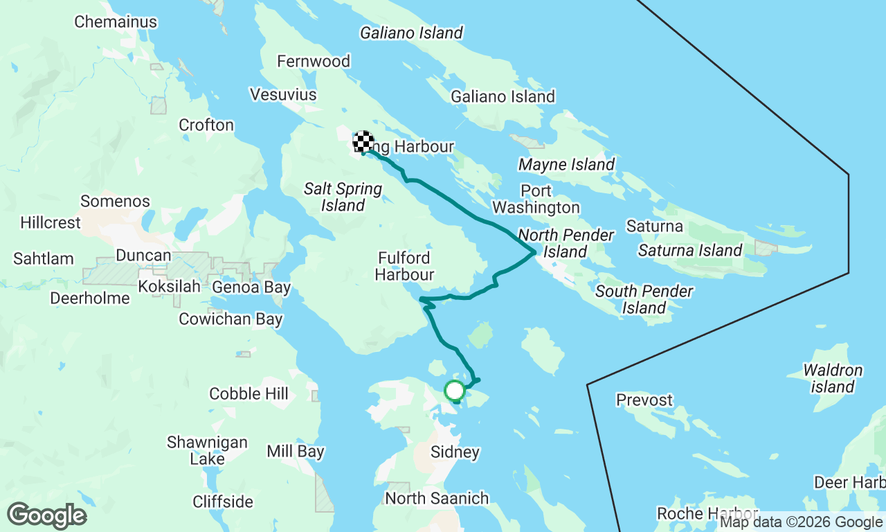 Transit to Saltspring Island Sailing Club