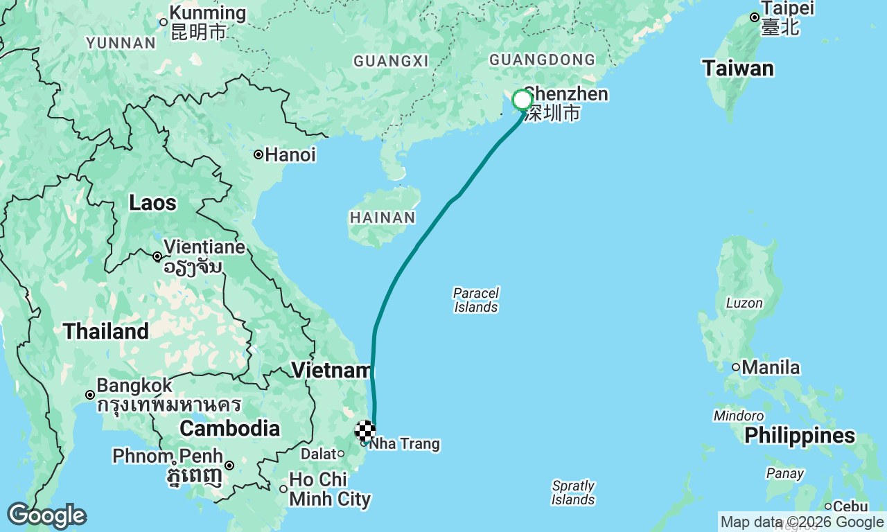 Hong Kong to Nha Trang