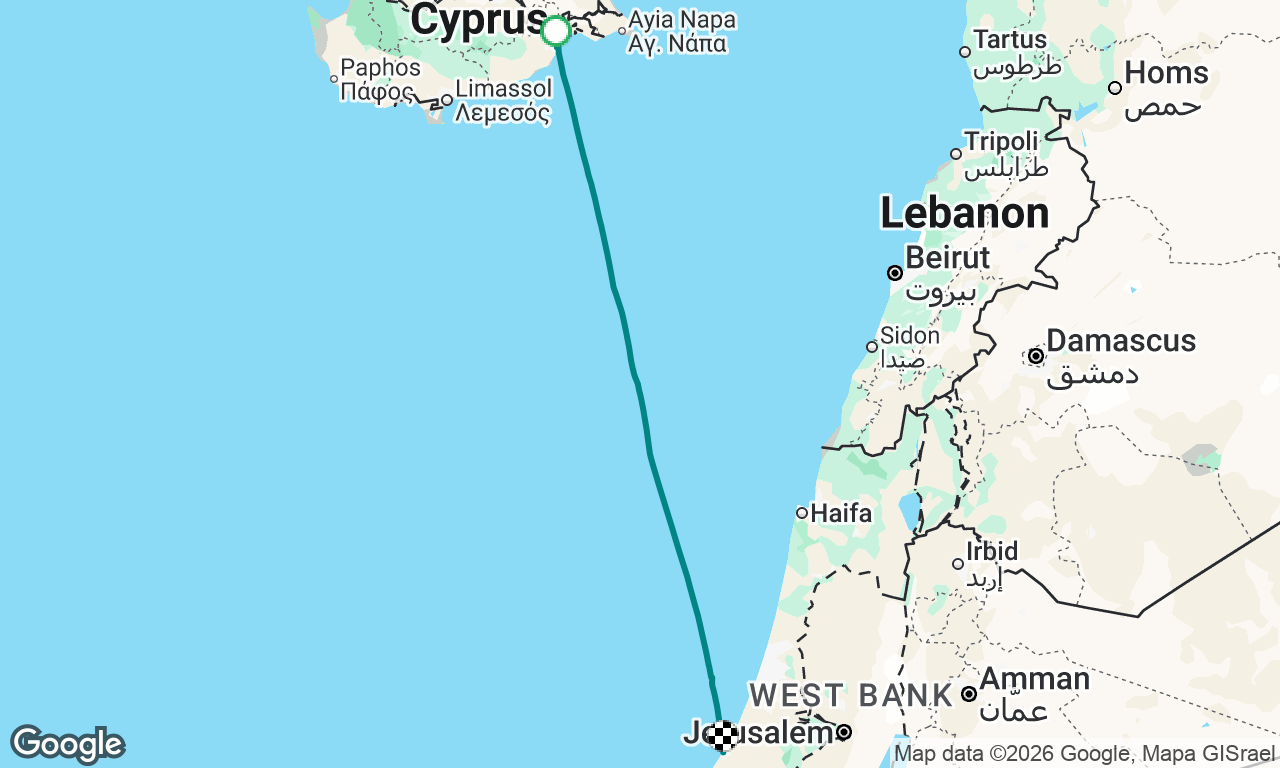 Larnaca to Ashkelon