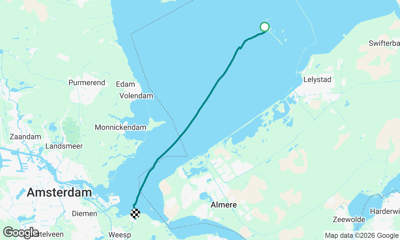 Markerwadden naar Muiden.