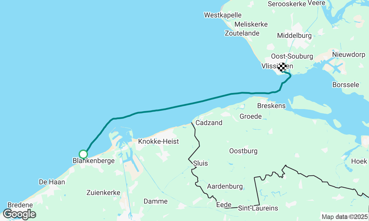 Blankenberge to Vlissingen. 
