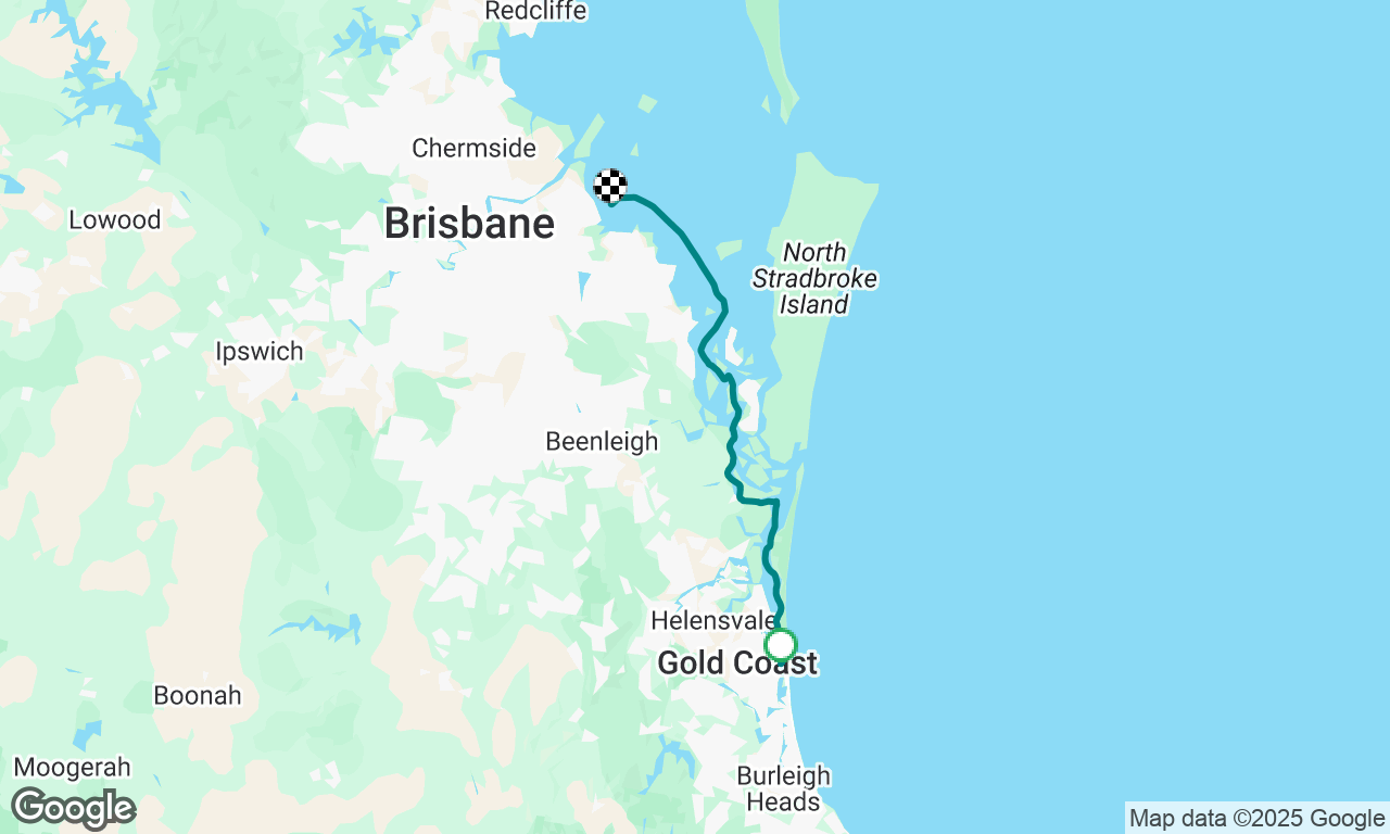 Southport to Manly, Moreton bay, QLD.