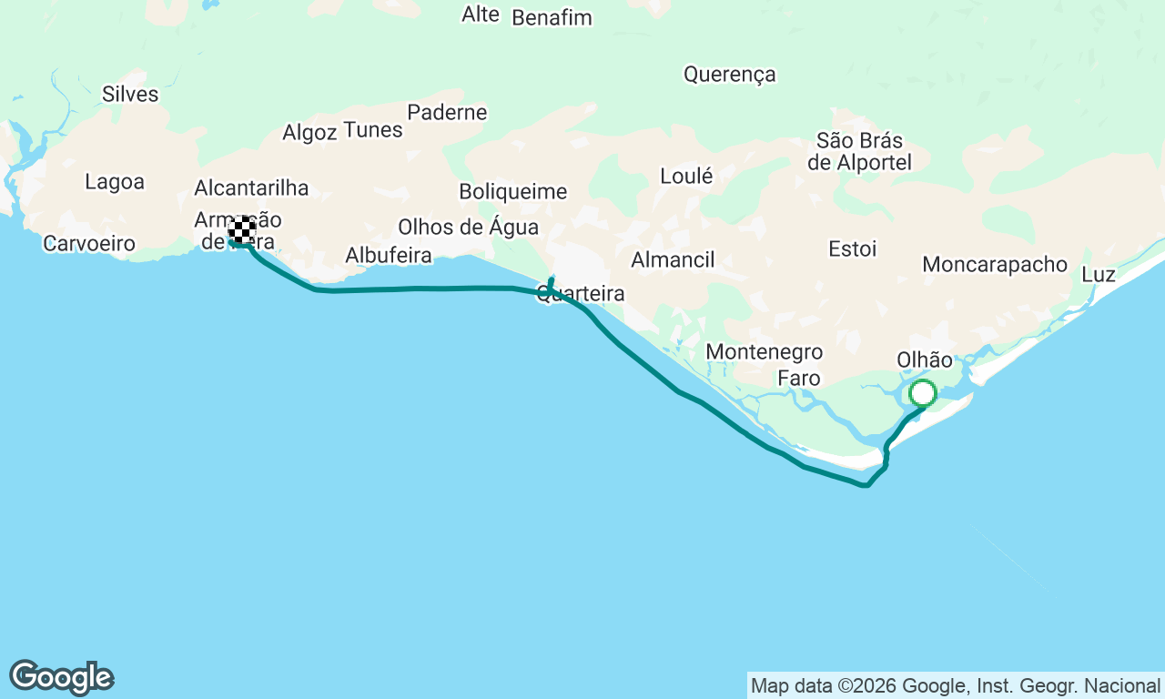Culatra- Vilamoura- Armação de Pêra 