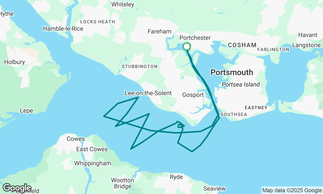 Anchoring practice at Stokes Bay, G and C