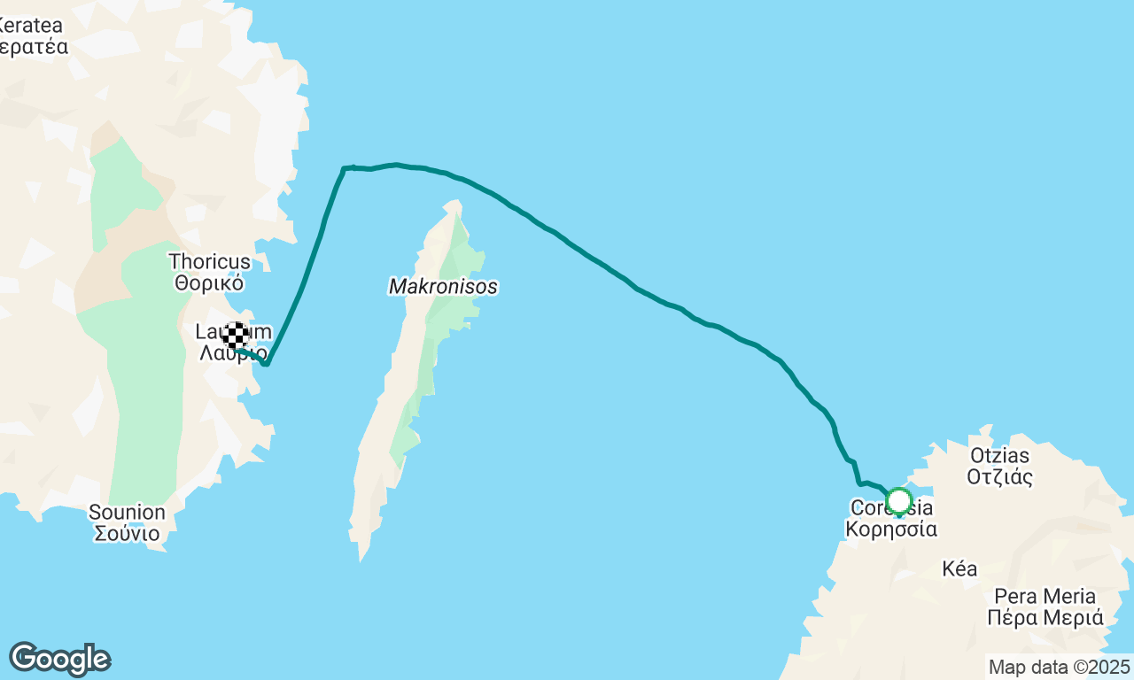 Sailing back to Lavrion 