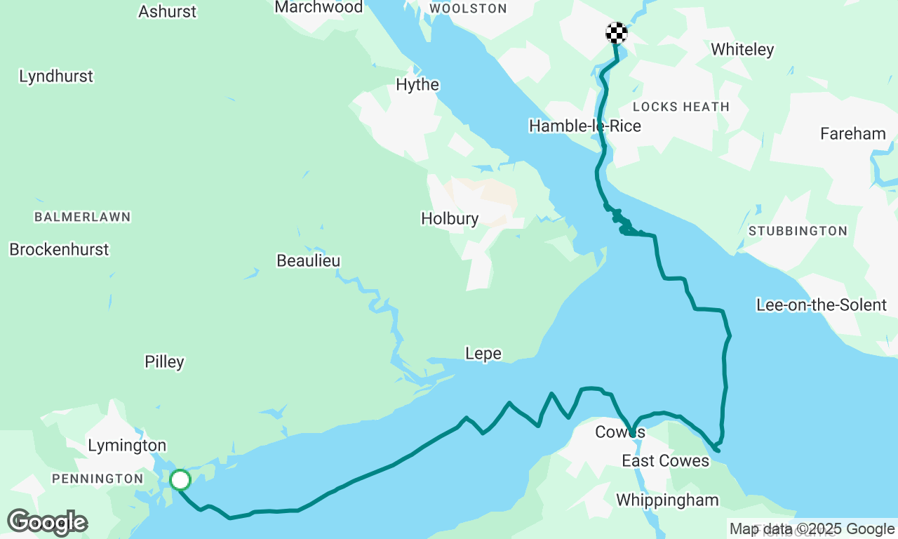 Lymington to swannock 