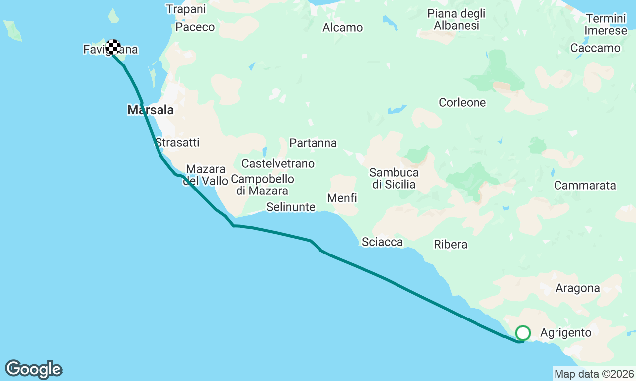 Day 6 to Palermo 
(da Scala dei Turchi a Favignana-Baia del Burrone)