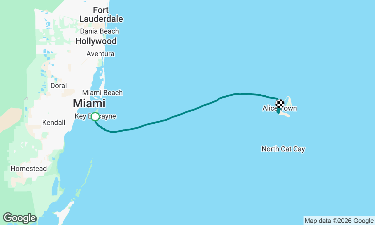 Cape Florida to North Bimini