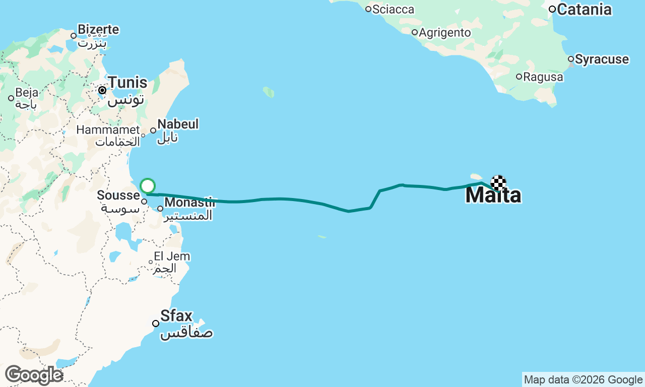 Voyage map